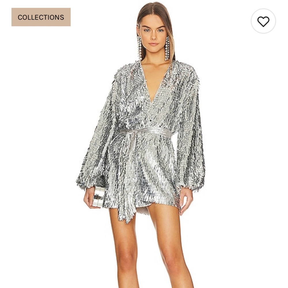 Retrofete silver Gabrielle Robe